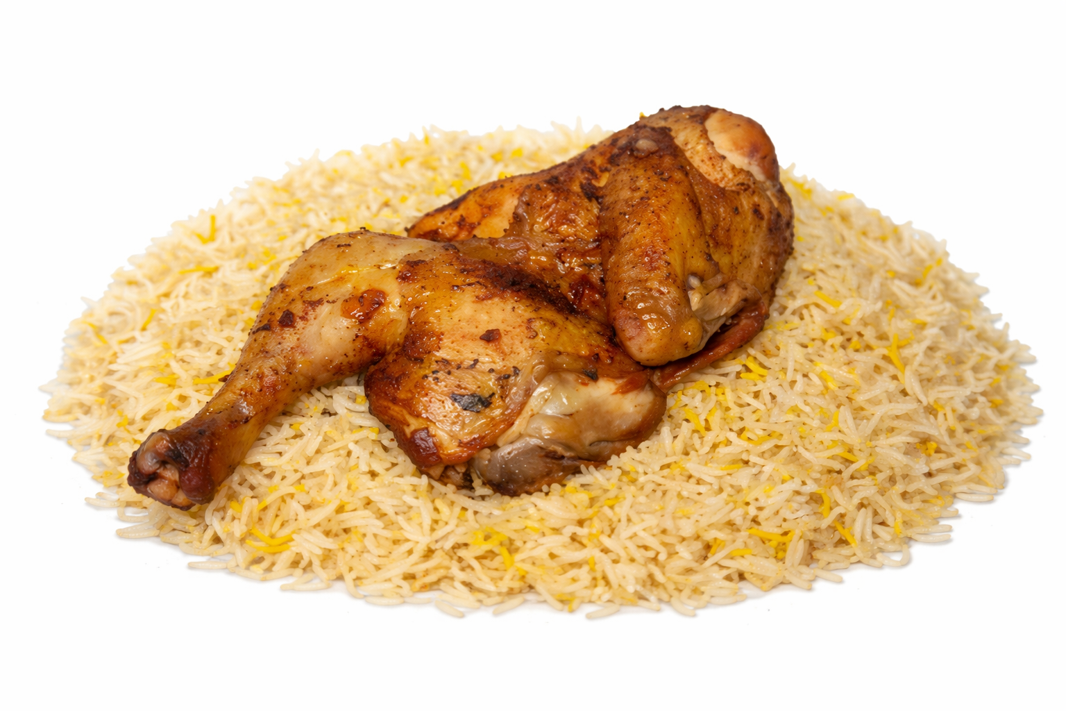 ربع دجاج مع رز + سلطة + صوص